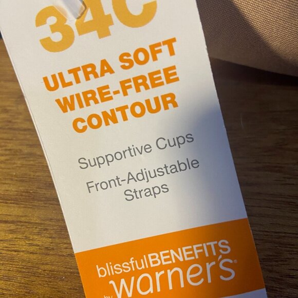 **Warner's** Women's Blissful Benefits Back-Smoothing Comfort Wireless T-Shirt - Picture 10 of 11